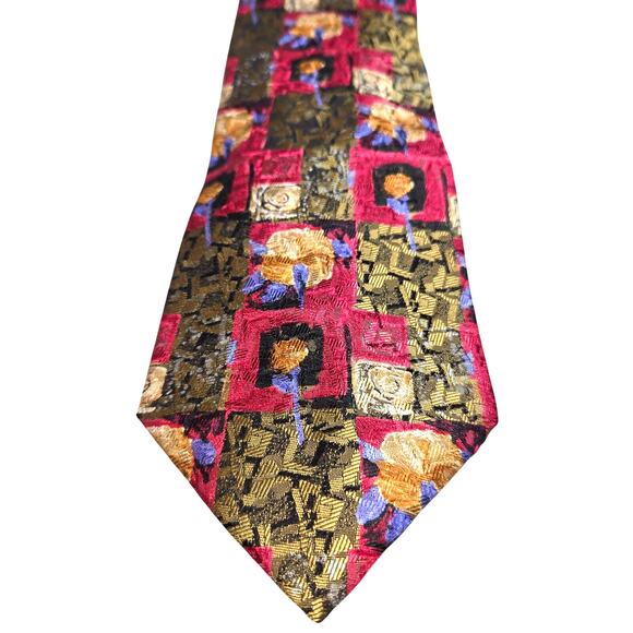 Ermenegildo Zegna 100% Silk Italian Luxury Fashion Tie 3 3/4 wide 60 long - Picture 1 of 3